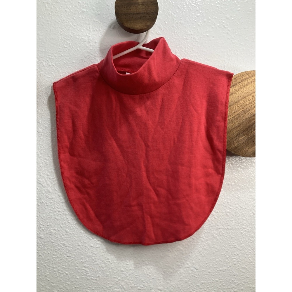 Vintage The Specialty House Coral/Pink‎ Mock Turtleneck Knit Dickey One Size